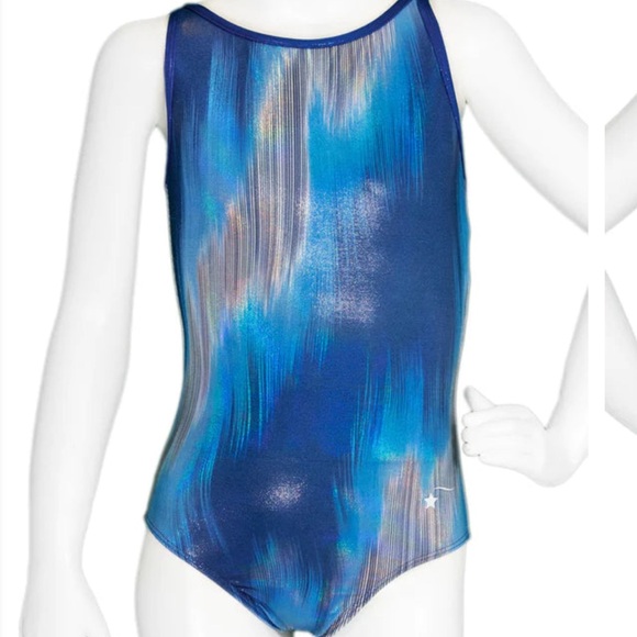 Destira Ignite blue gymnastics leotard size adult small - Picture 1 of 8